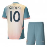 Günstige Fußballtrikots Manchester City Grealish 10 Kinder Fourth trikot 2024-25 Kurzarm